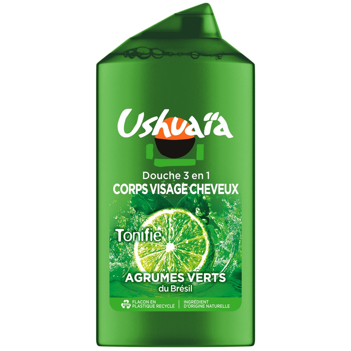 USHUAIA 3 in 1 Toning Shower Gel for Face, Body, Hair and Citrus