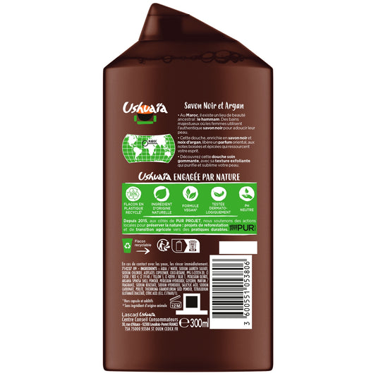 USHUAIA Hammam Duschgel Schwarze Seife & Argan