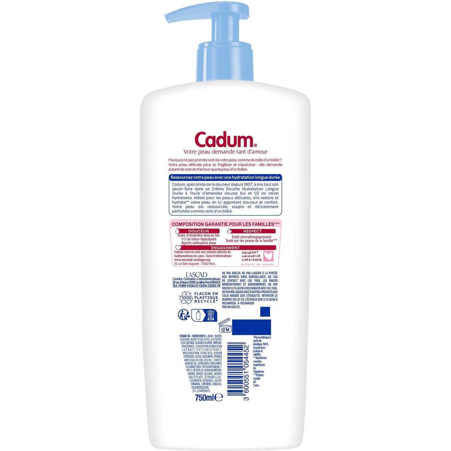 CADUM Hydrating Shower Cream