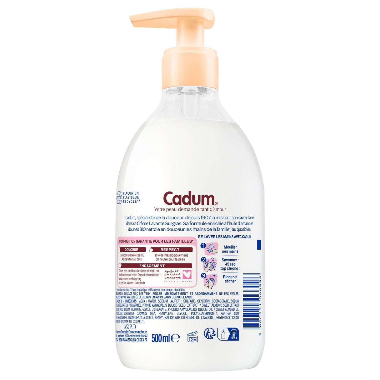 CADUM Surgras Shower Cream