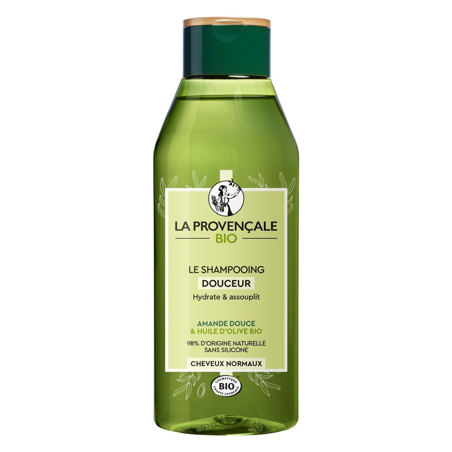 Organic Almond & Olive Oil Shampoo for Normal Hair Softness LA PROVENÇALE BIO