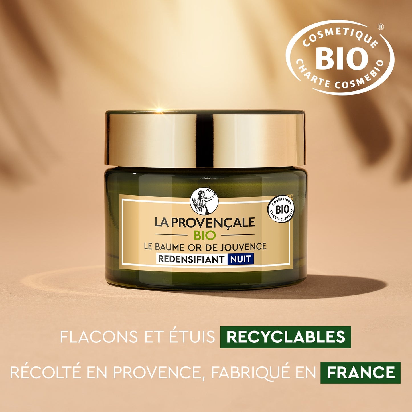 Organic Anti-Aging Night Face Cream Gold of Youth LA PROVENÇALE BIO