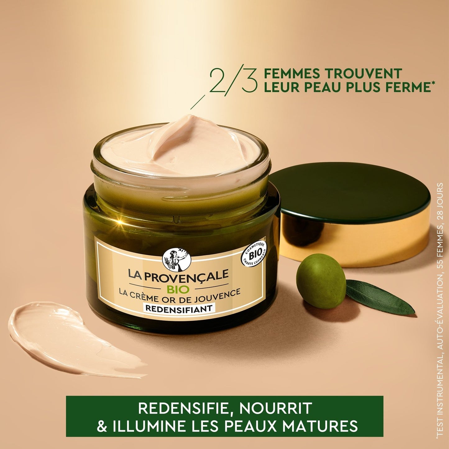 Organic Anti-Aging Day Face Cream Gold of Youth LA PROVENCALE BIO