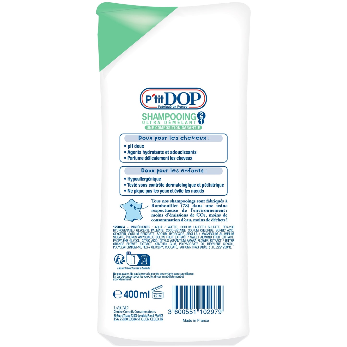 P'TIT DOP Ultra Detangling Shampoo mit Mandel und Orangenblüte