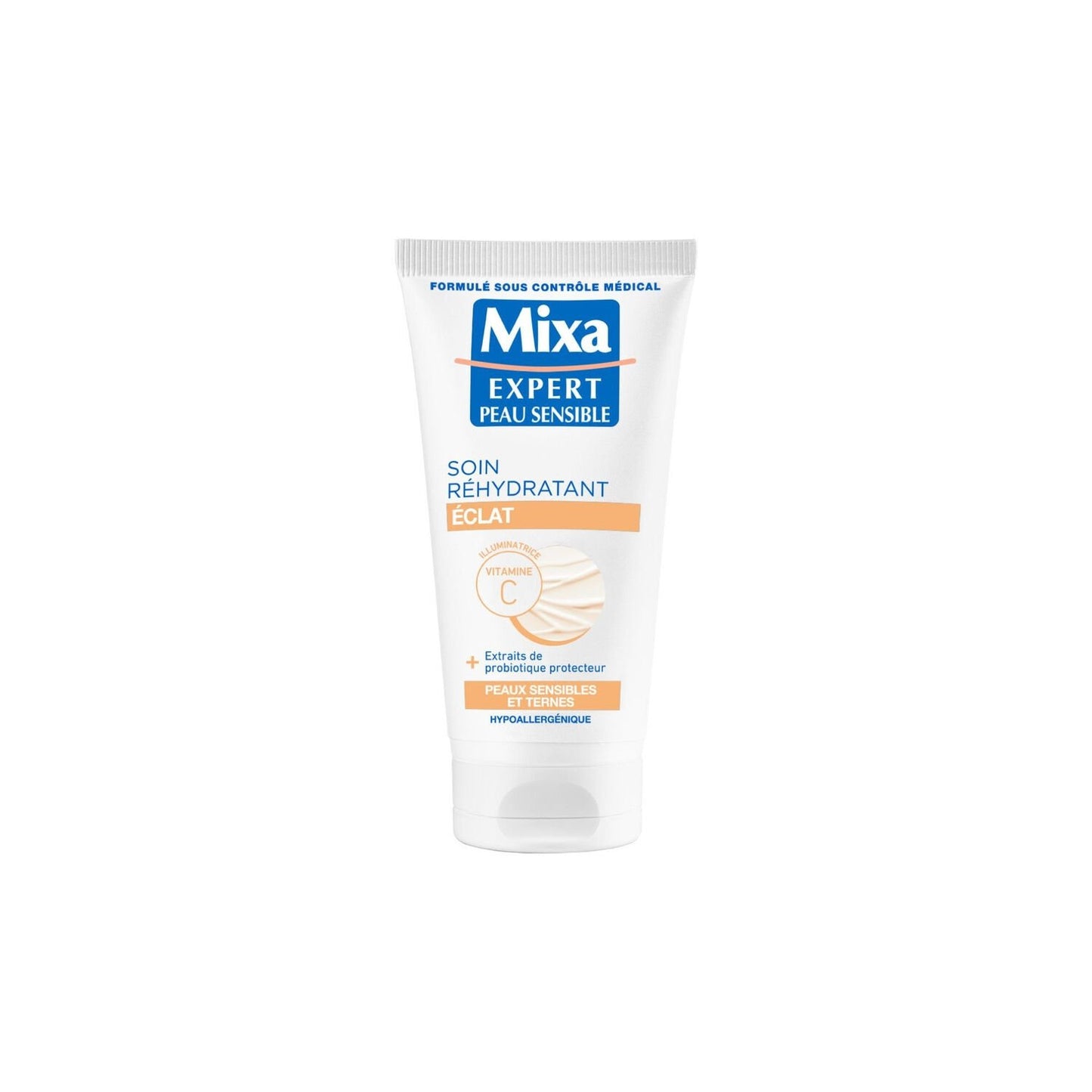 Crème Soin Corps Réhydratant Eclat pour Peau Sensible & Terne MIXA