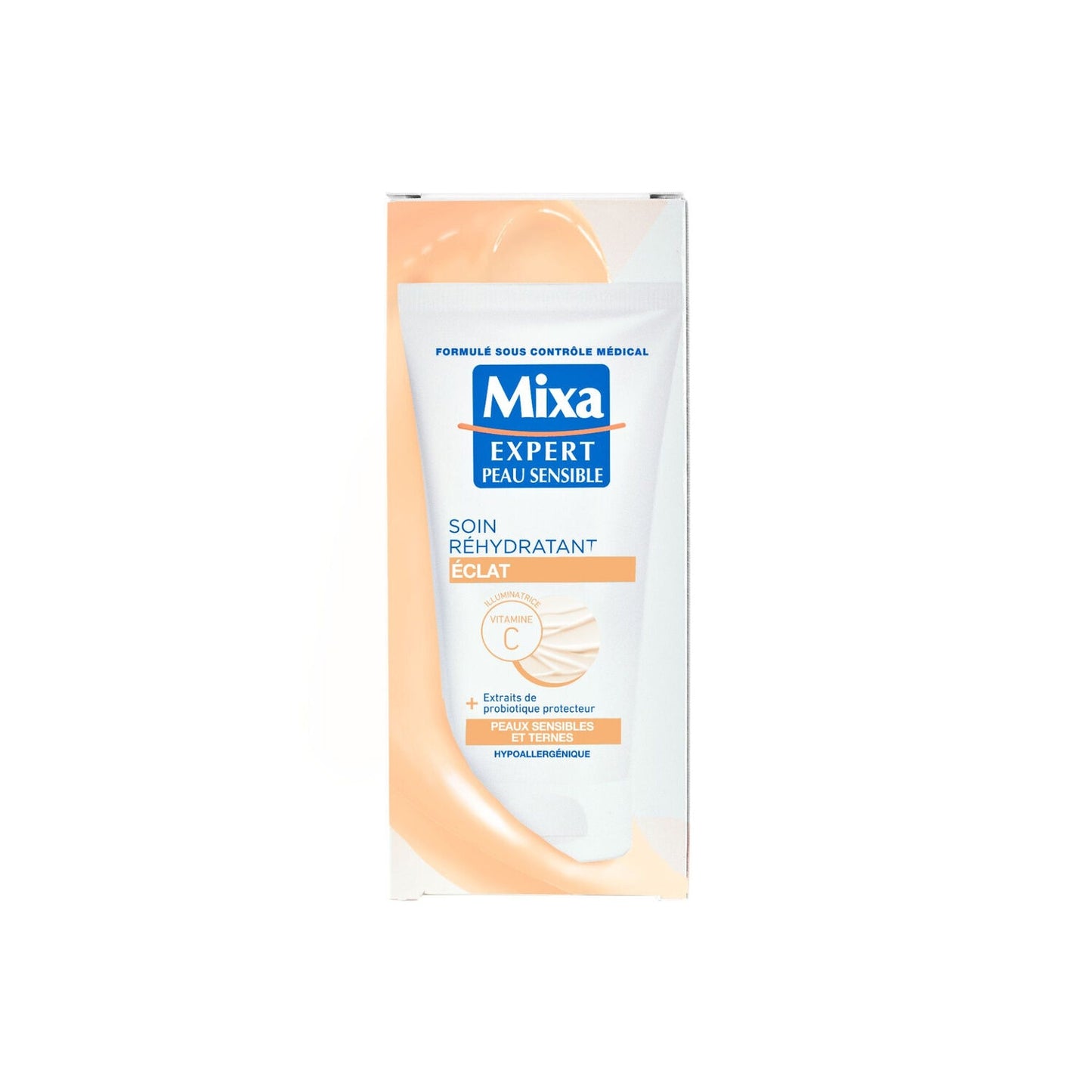 Crème Soin Corps Réhydratant Eclat pour Peau Sensible & Terne MIXA