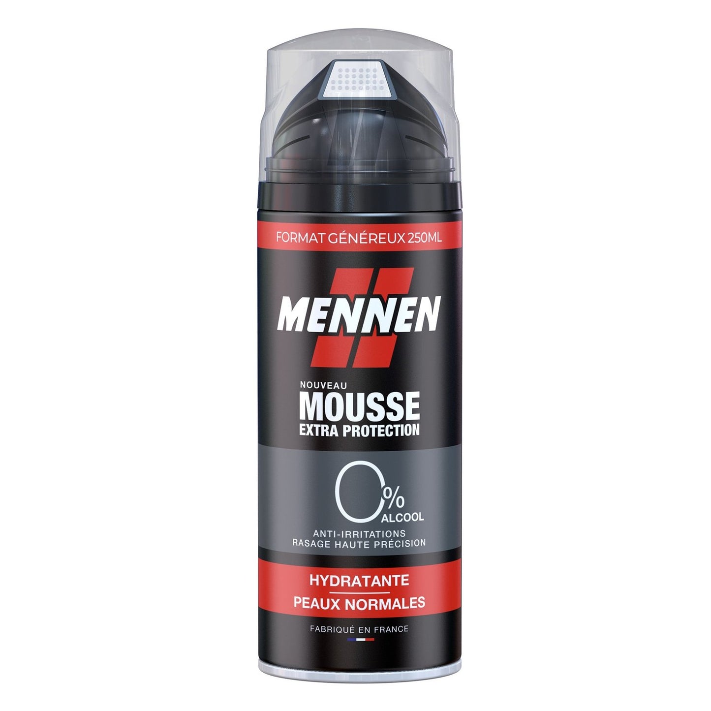 Mousse à Raser Peau Normale Homme Hydratante Anti-Irritations Extra Protection MENNEN le spray de 250mL