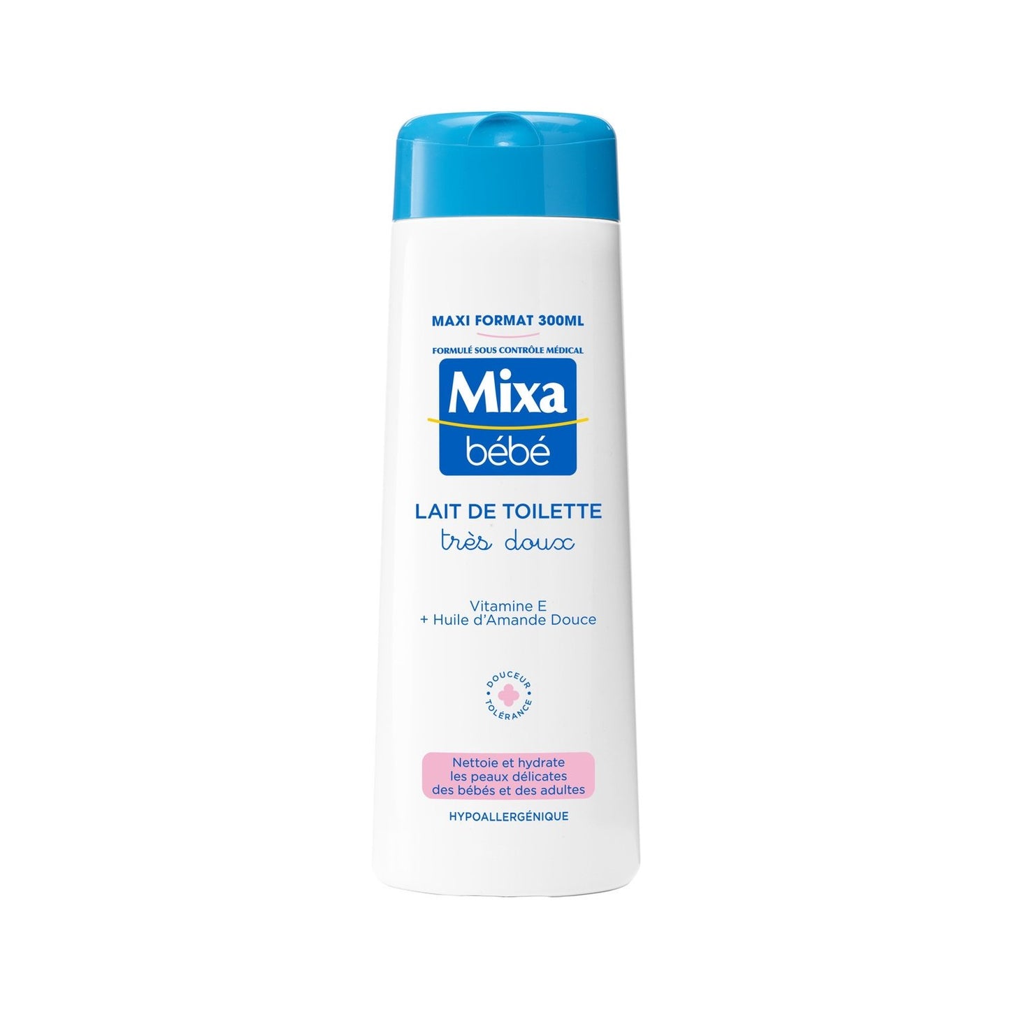 Lait de Toilette Bébé Très Doux Bébé Hypoallergénique MIXA BEBE le flacon de 300mL