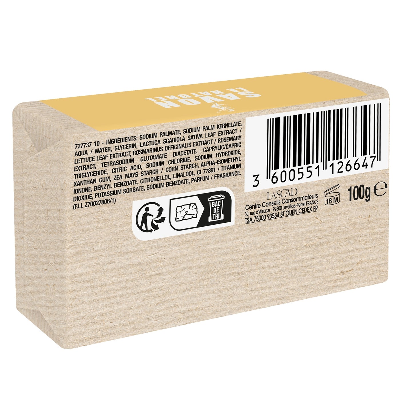Extra Pure Solid Marseille Soap SAVON LE NATUREL
