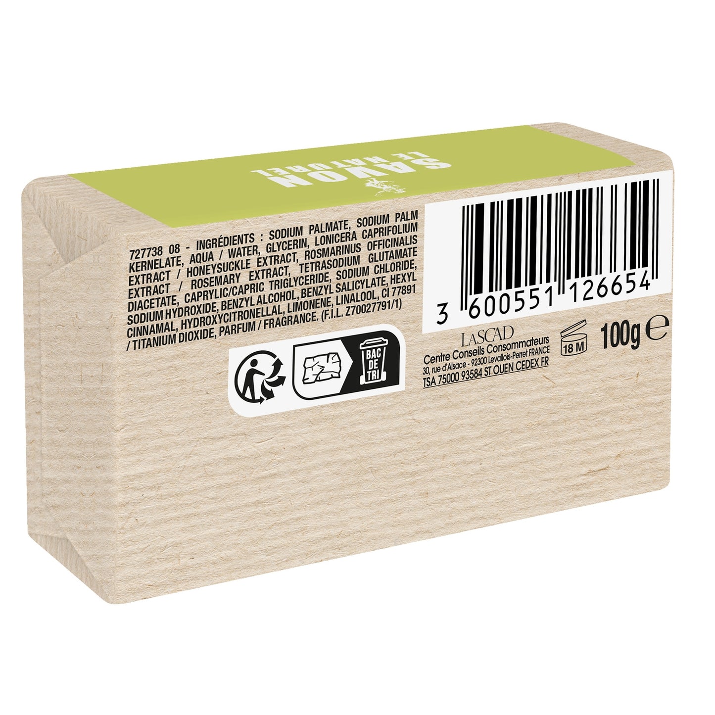 Extra Pure Marseille Honeysuckle Hand Soap 3 in 1 SAVON LE NATUREL