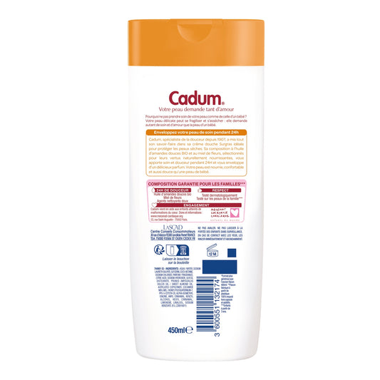 CADUM Flower Honey Shower Gel and Surgras Shower Cream