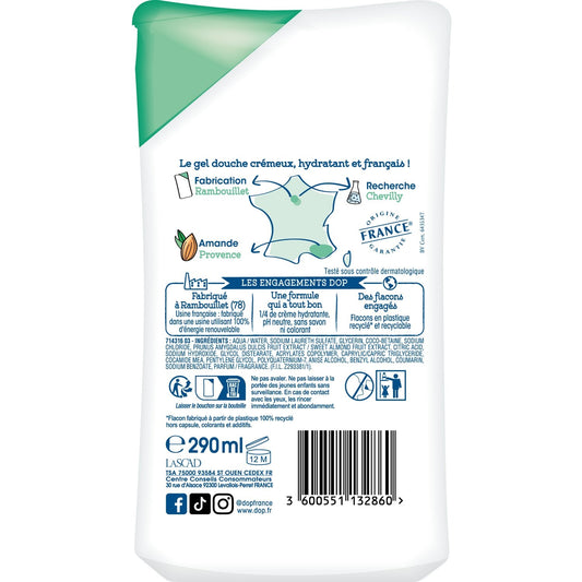 Shower Gel Cream Almond Scent 1/4 of Moisturizing Cream DOP