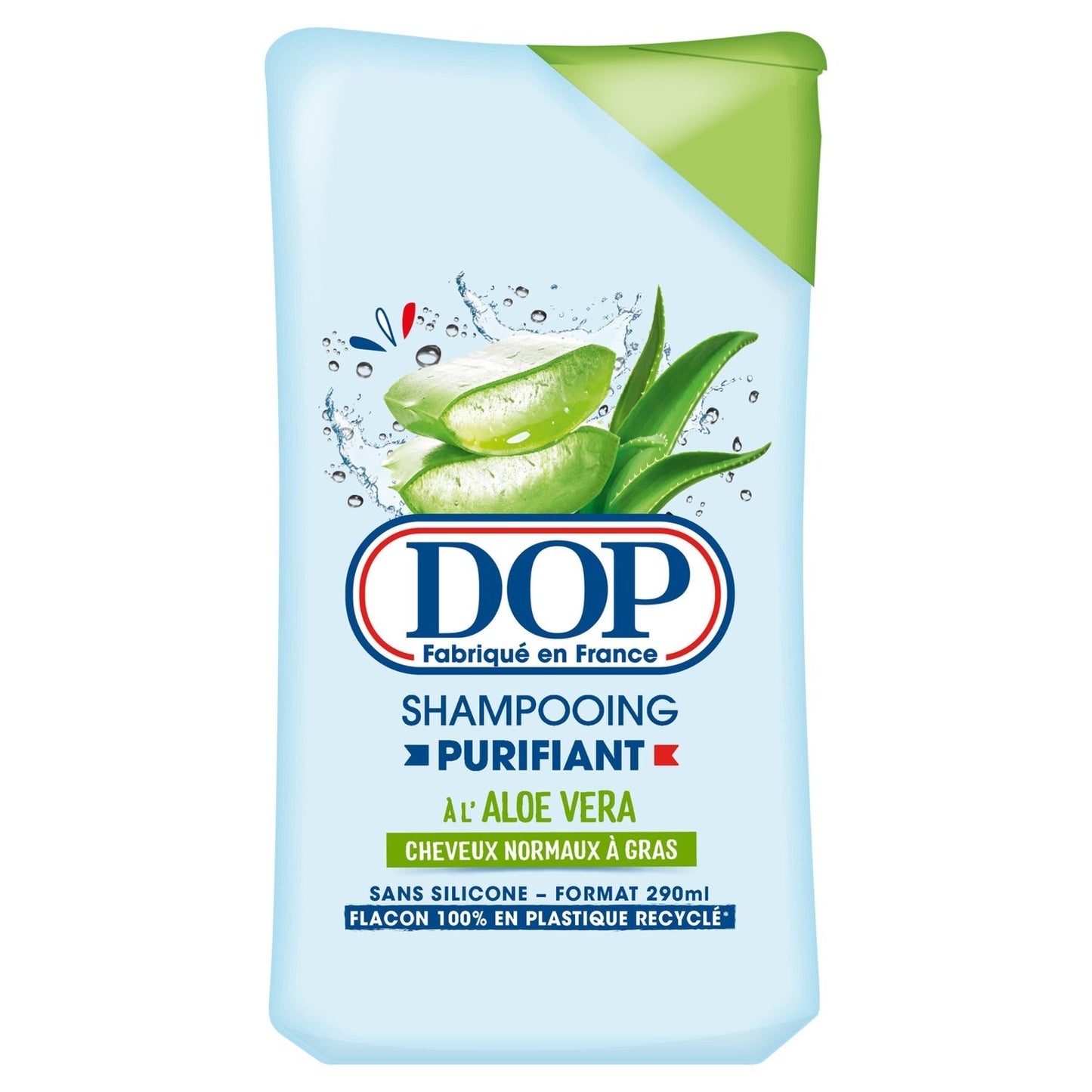 Shampoing Purifiant Cheveux Normaux à Gras Aloé Vera DOP le flacon de 290mL