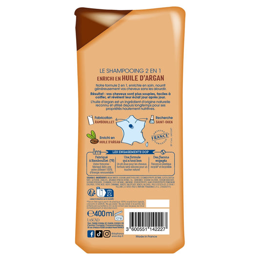 Very Nourishing 2-in-1 Shampoo for Very Dry or Curly Hair with Argan Oil DOP