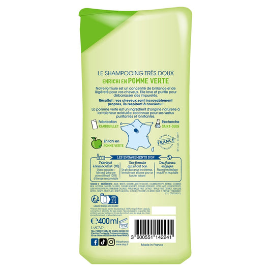 Shampoing Purifiant Cheveux Normaux à Gras Pomme Verte DOP