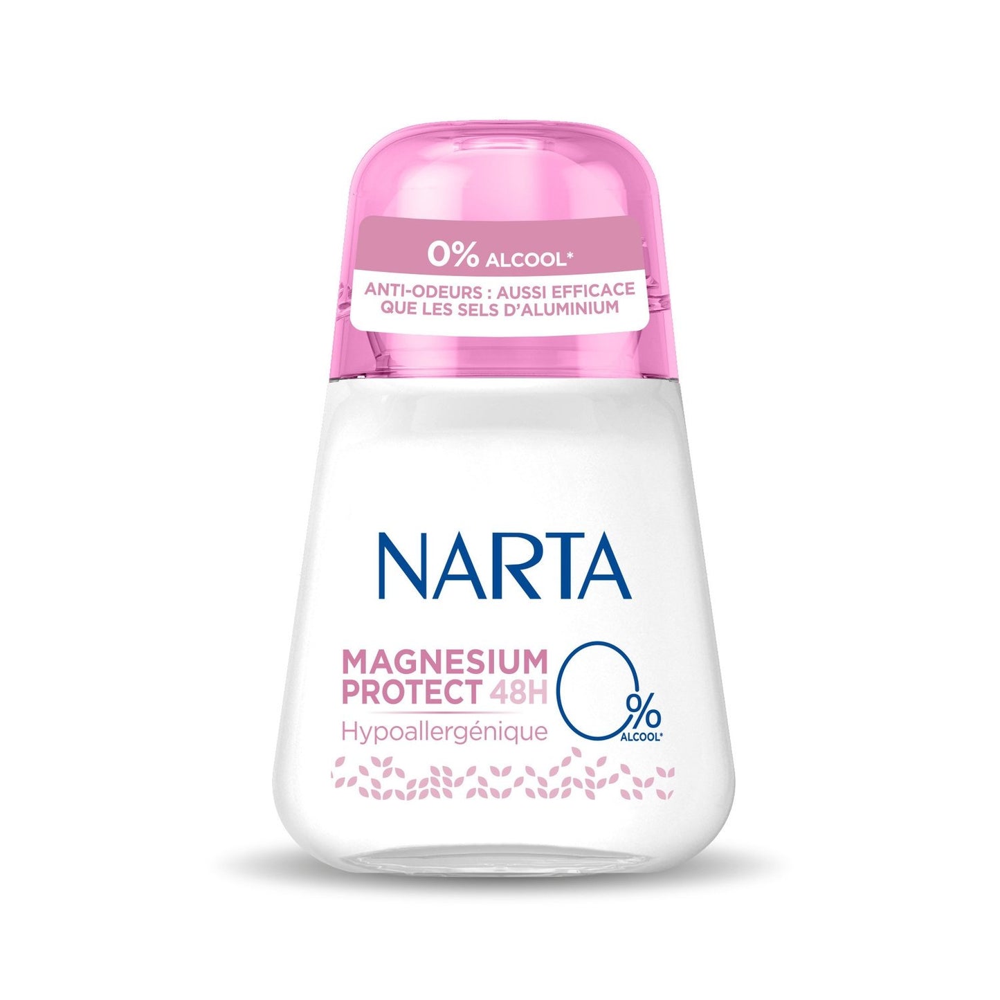 Déodorant Bille Anti-Transpirant 48h 0% Alcool Hypoallergénique Magnesium Protect NARTA le roll-on