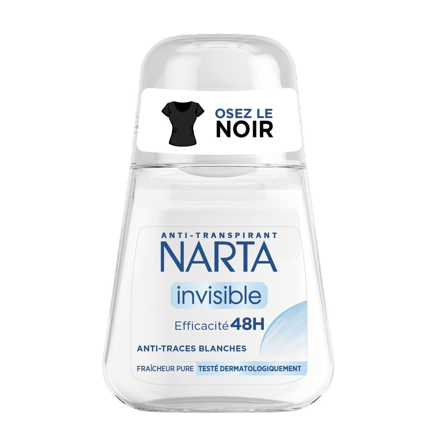 Déodorant Bille Anti-Transpirant Anti-Traces Invisible 48h NARTA le roll-on