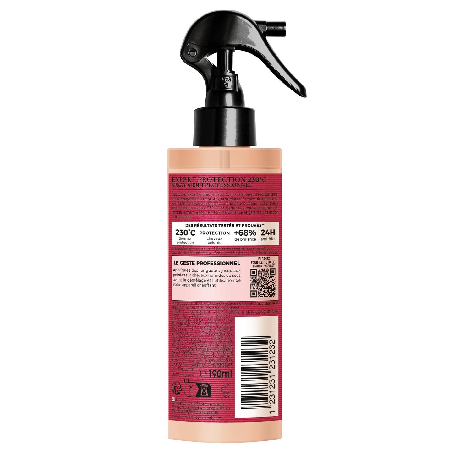 Shampoing Cheveux Sensibilisés Protection Thermique Pro-Kératine et Céramide FRANCK PROVOST