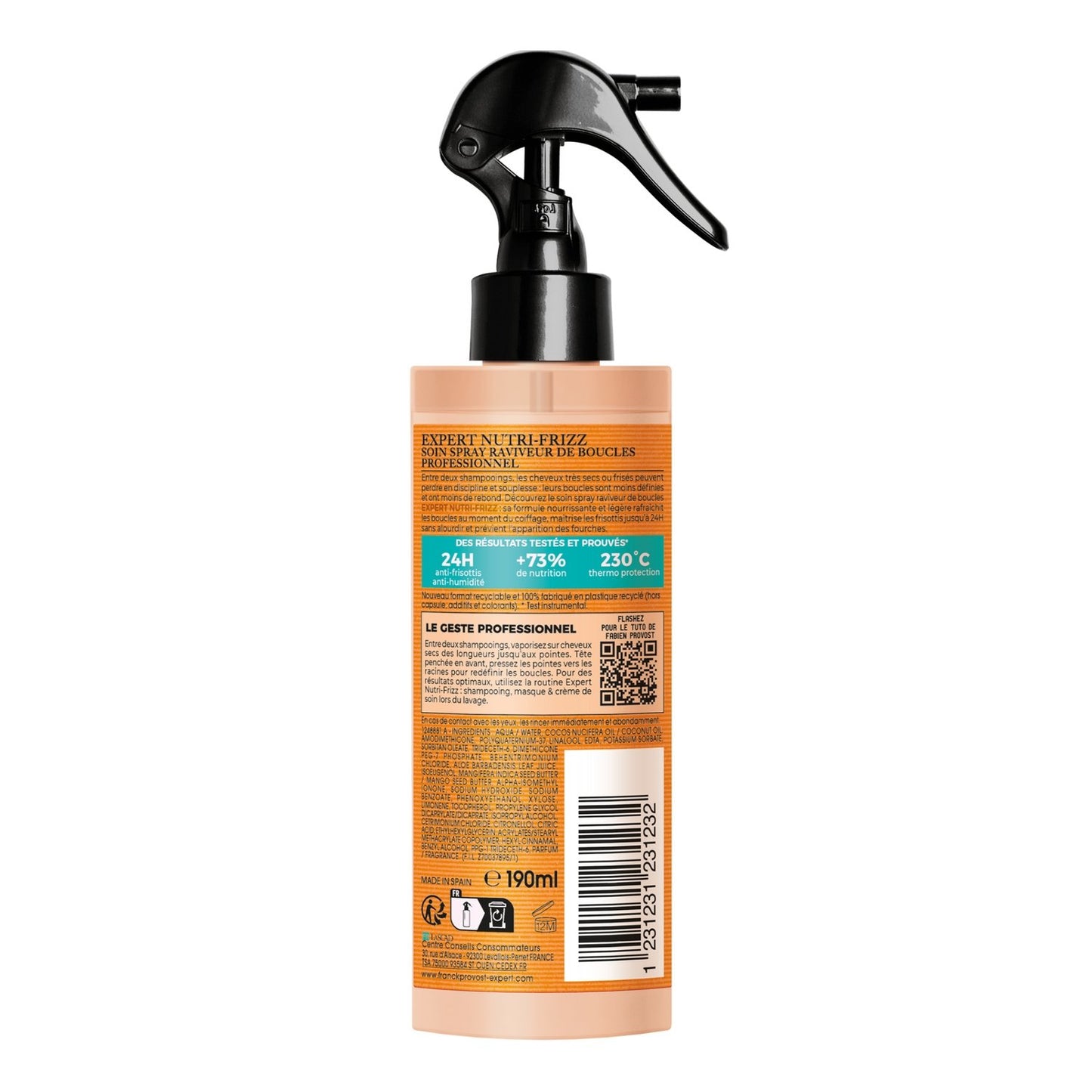 Anti-Frizz-Behandlung für sehr trockenes oder lockiges Haar Aloe Vera und Mangobutter FRANCK PROVOST