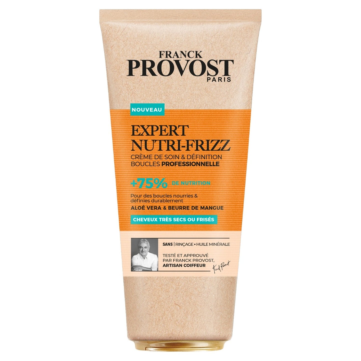 Crème Cheveux Nutri-Frizz Aloé Vera et Beurre de Mangue FRANCK PROVOST le flacon de 200mL
