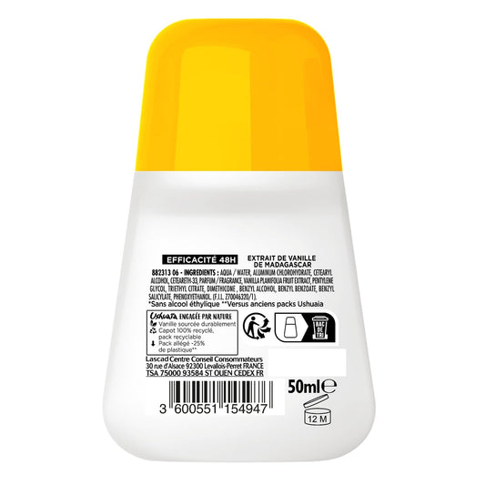 USHUAIA Vanilla 48h Anti-Humidity Anti-Odor Roll-On Deodorant