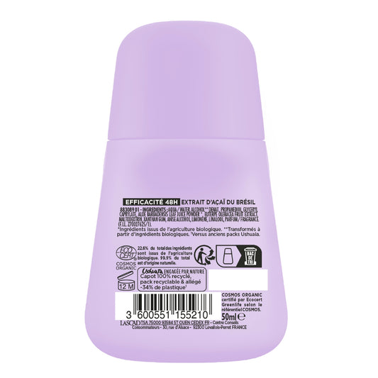 Organic Roll-on Deodorant 48h Acai USHUAIA