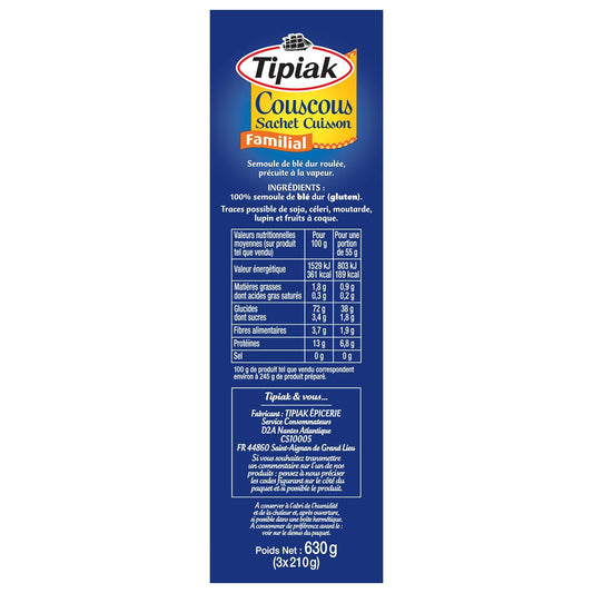Couscous Sachet Cuisson TIPIAK