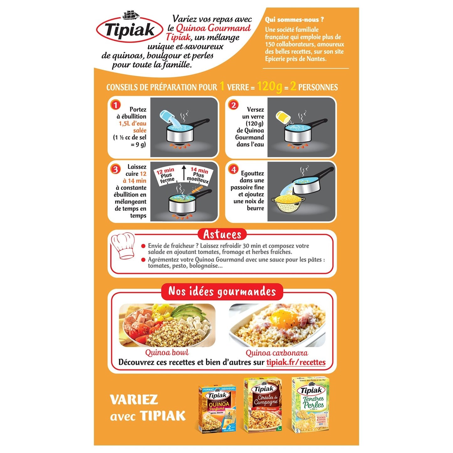 TIPIAK Gourmet Quinoa