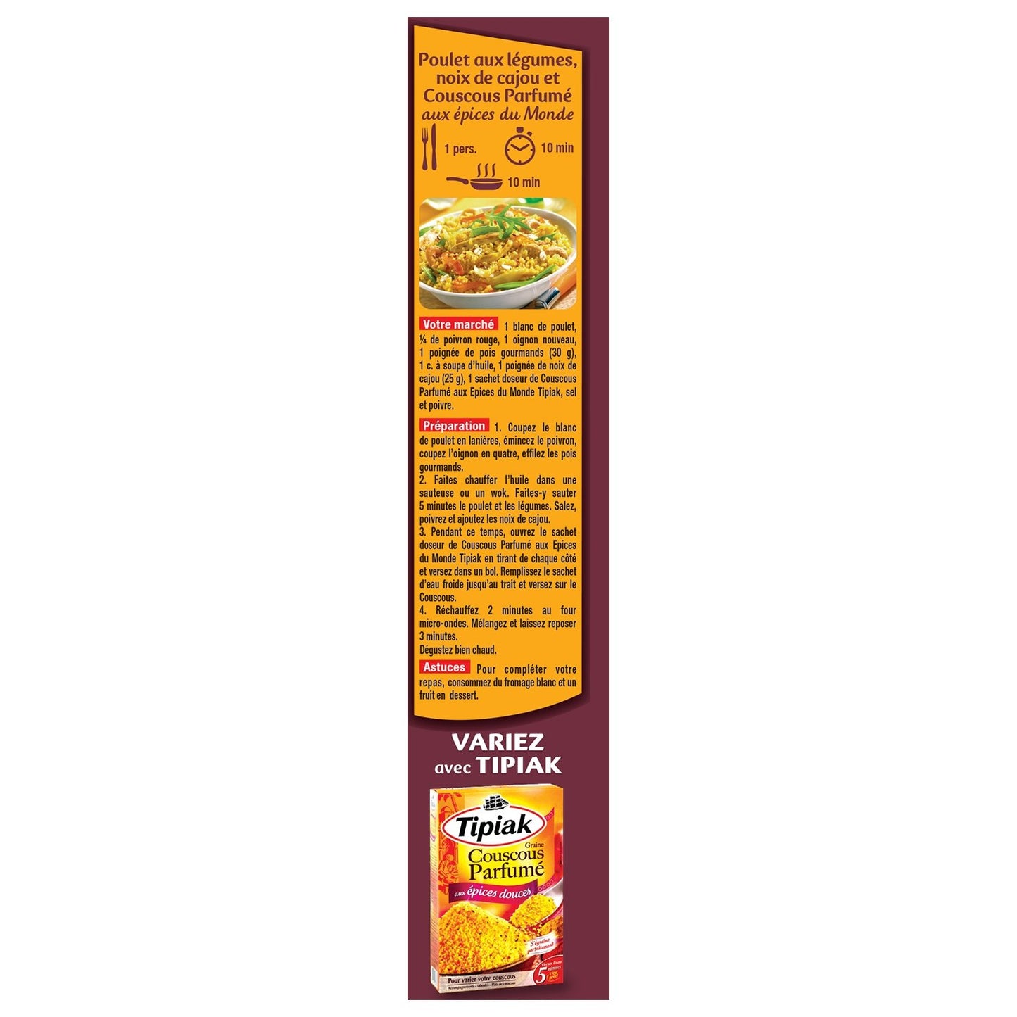 TIPIAK Flavored Couscous