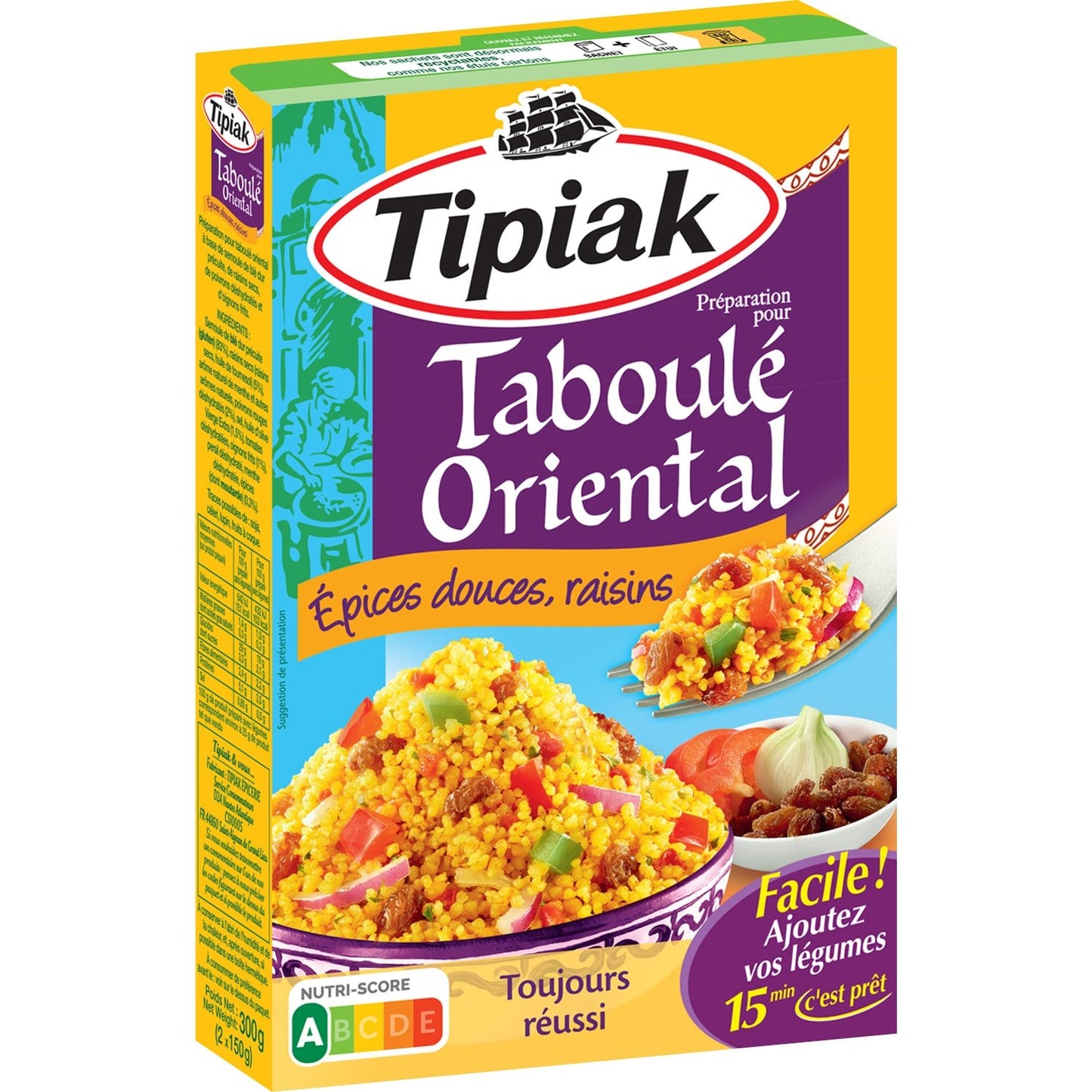 Taboulé Orientale TIPIAK la boite de 300g