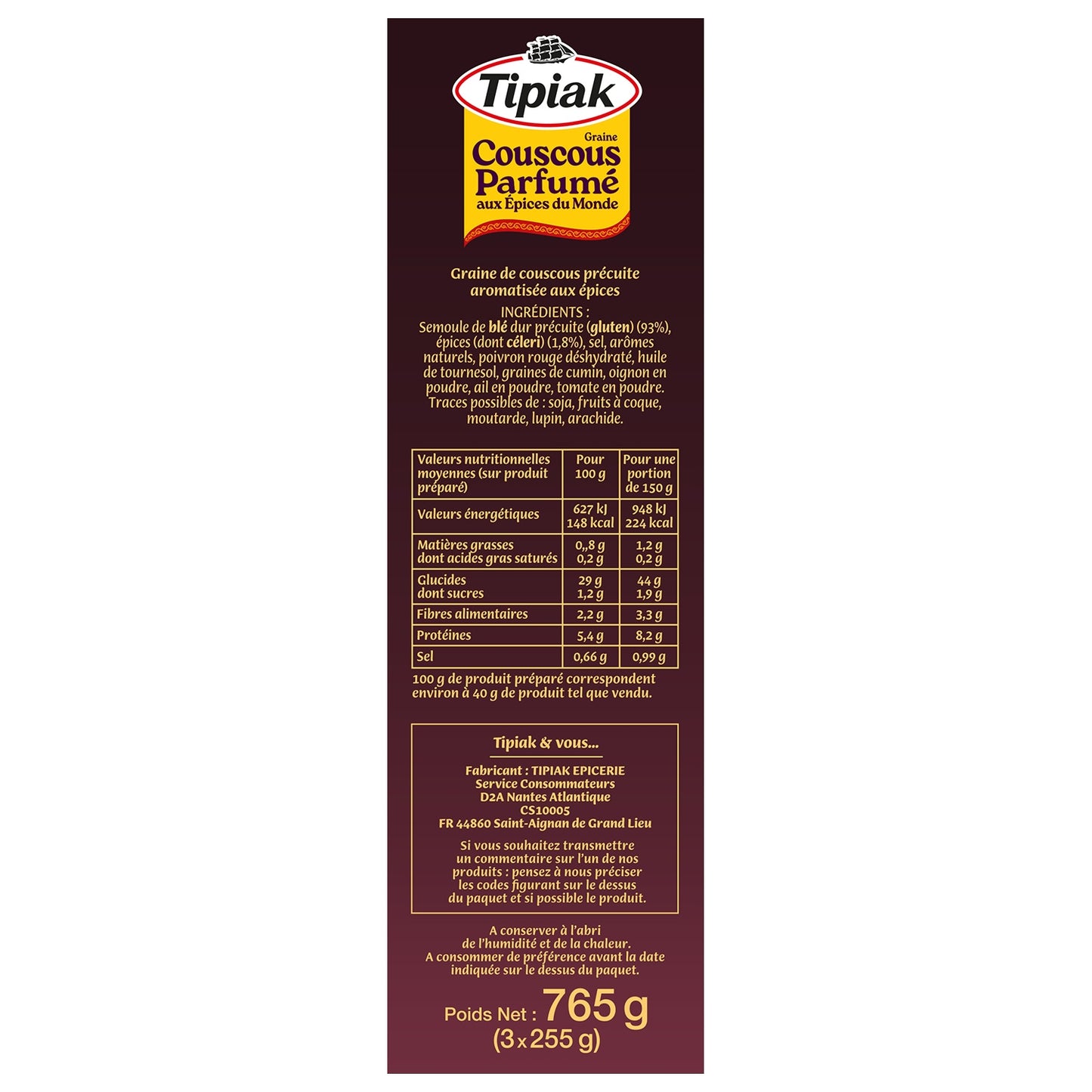 Couscous Parfumé TIPIAK