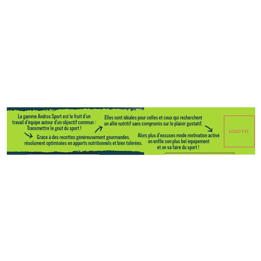 ANDROS Sport Fruit Pastes Apricot Banana Red Fruits