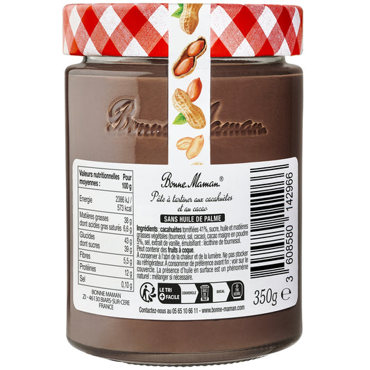 Pâte à Tartiner Cacahuètes et Cacao BONNE MAMAN