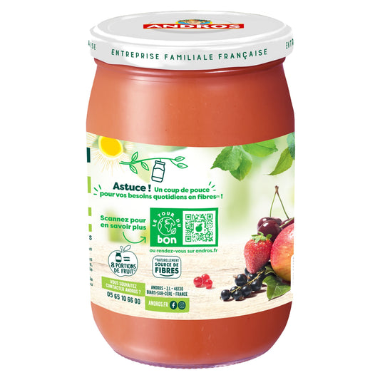 Compote pomme fruits rouges ANDROS