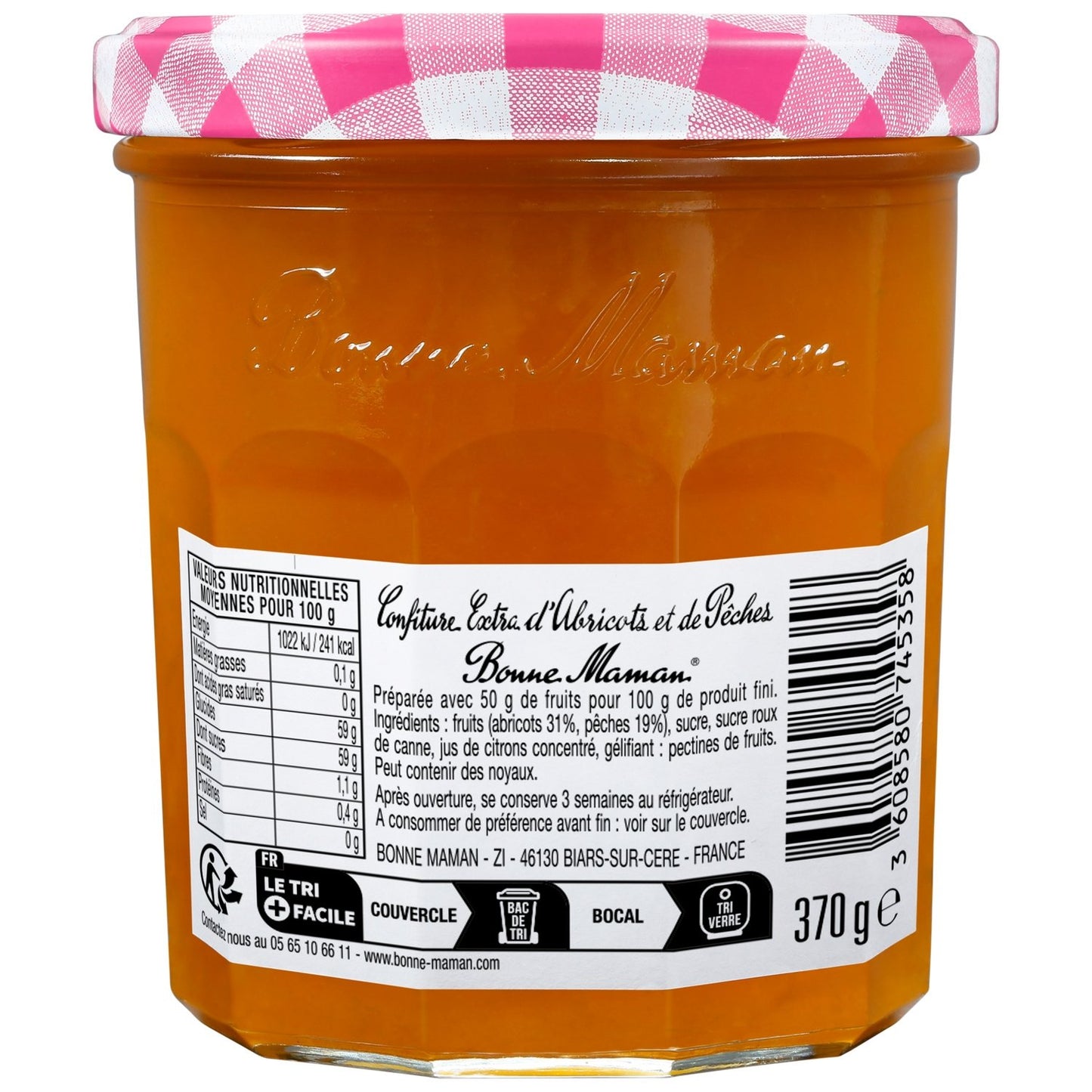 Confiture Abricots et Pêches BONNE MAMAN