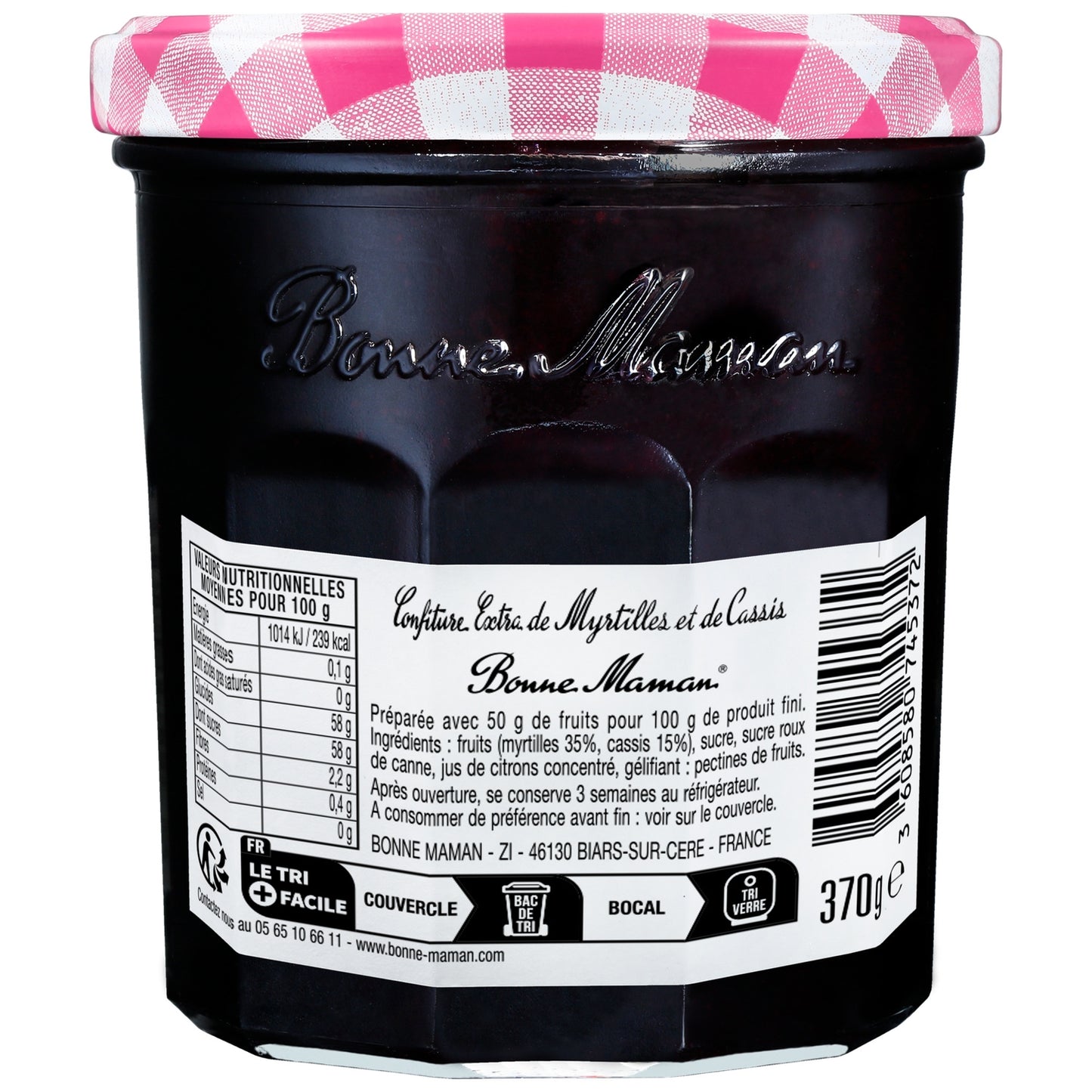 BONNE MAMAN Blueberry and Blackcurrant Jam
