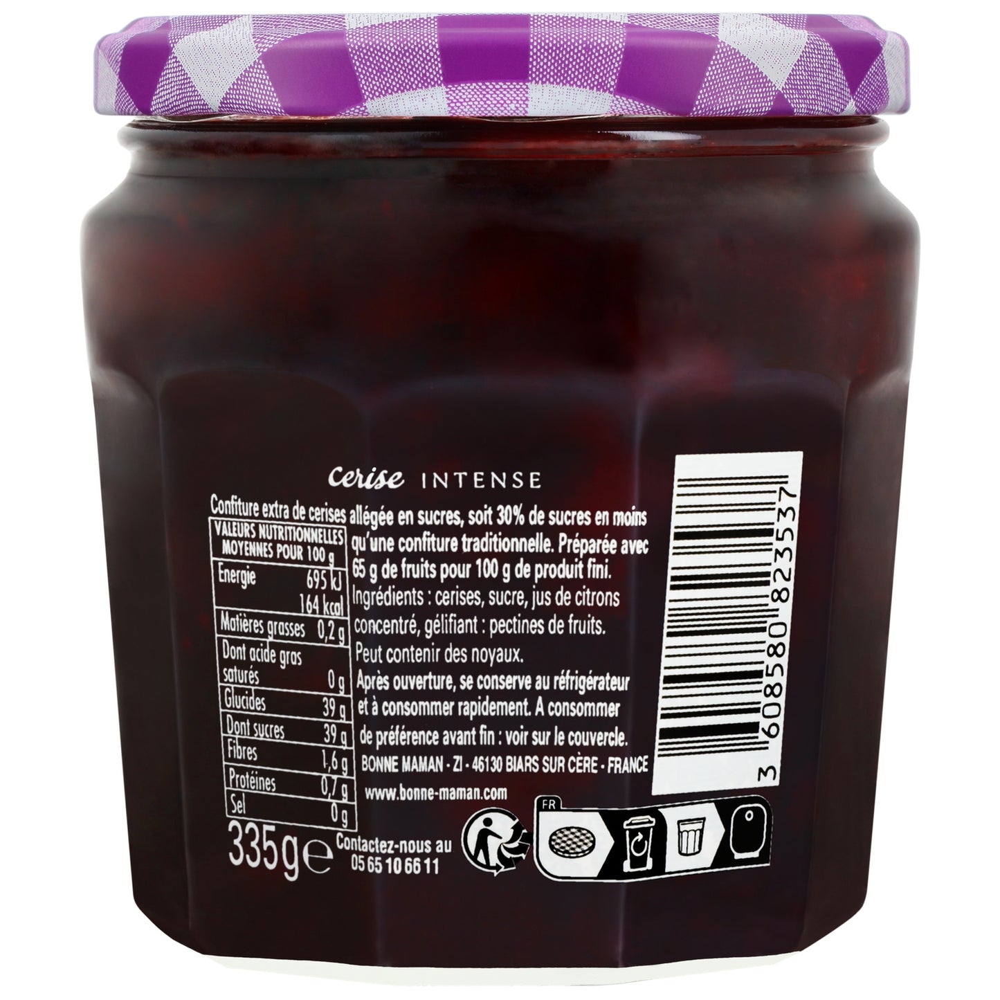BONNE MAMAN Intensive Kirschmarmelade