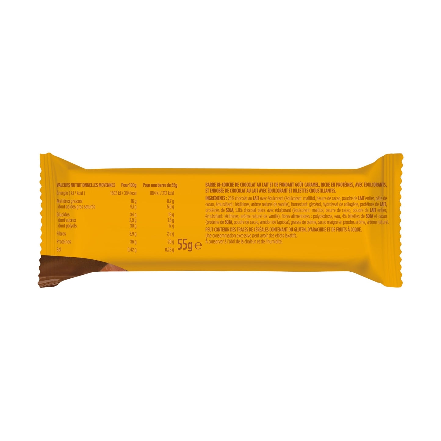 Barre Chocolat Chocolat au Lait Caramel JOYFUEL