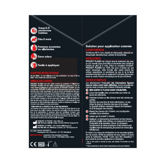 Hair Care Anti-Lice Treatment Comb Included POUXIT