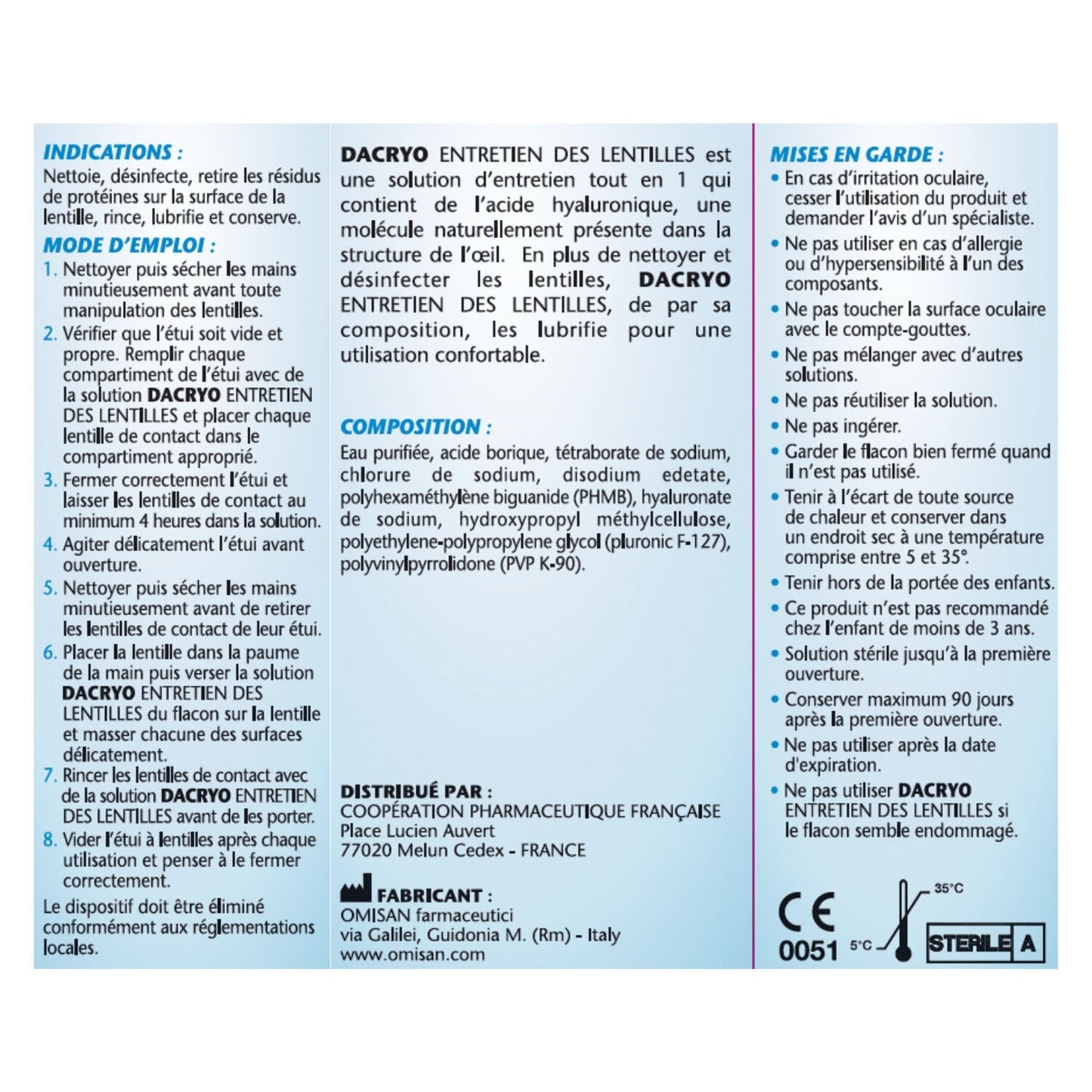 Solution lentilles 6 en 1 COOPER