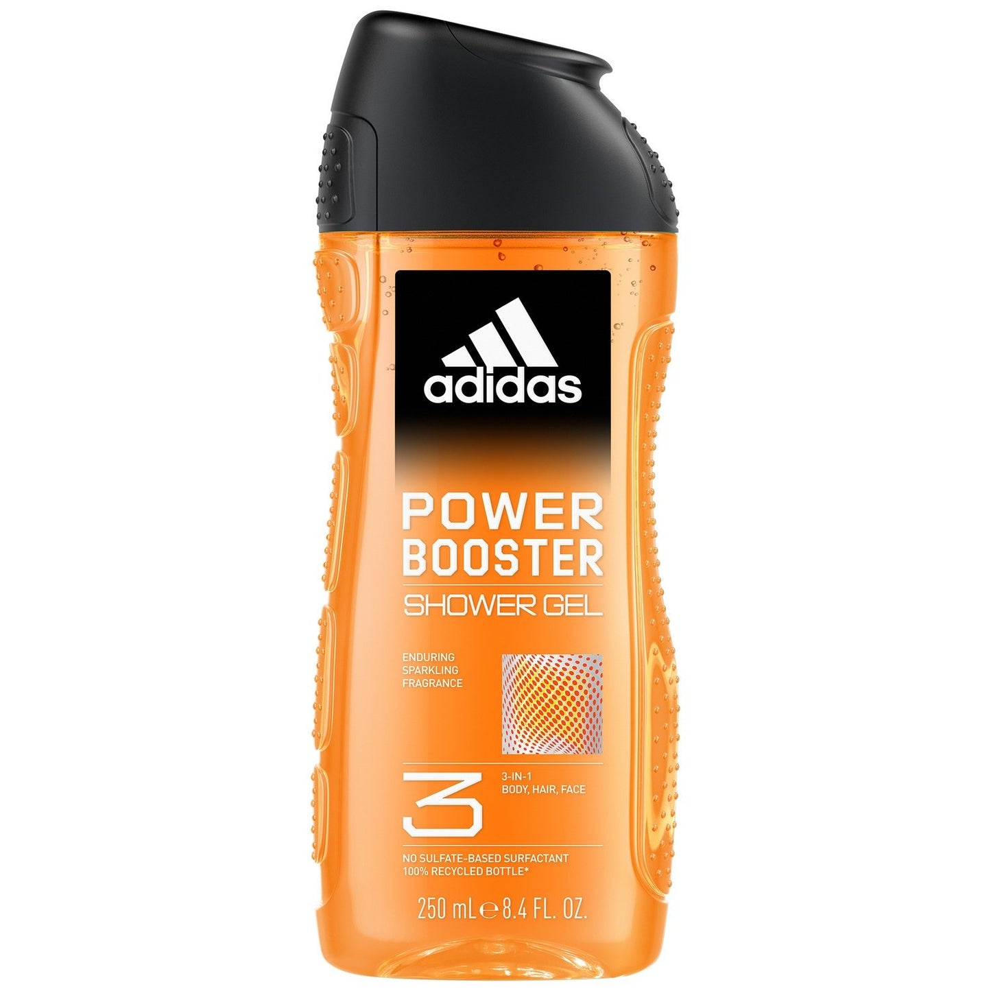 Gel Douche Homme Corps Cheveux Visage Power Booster 3 en 1 ADIDAS le flacon de 250mL
