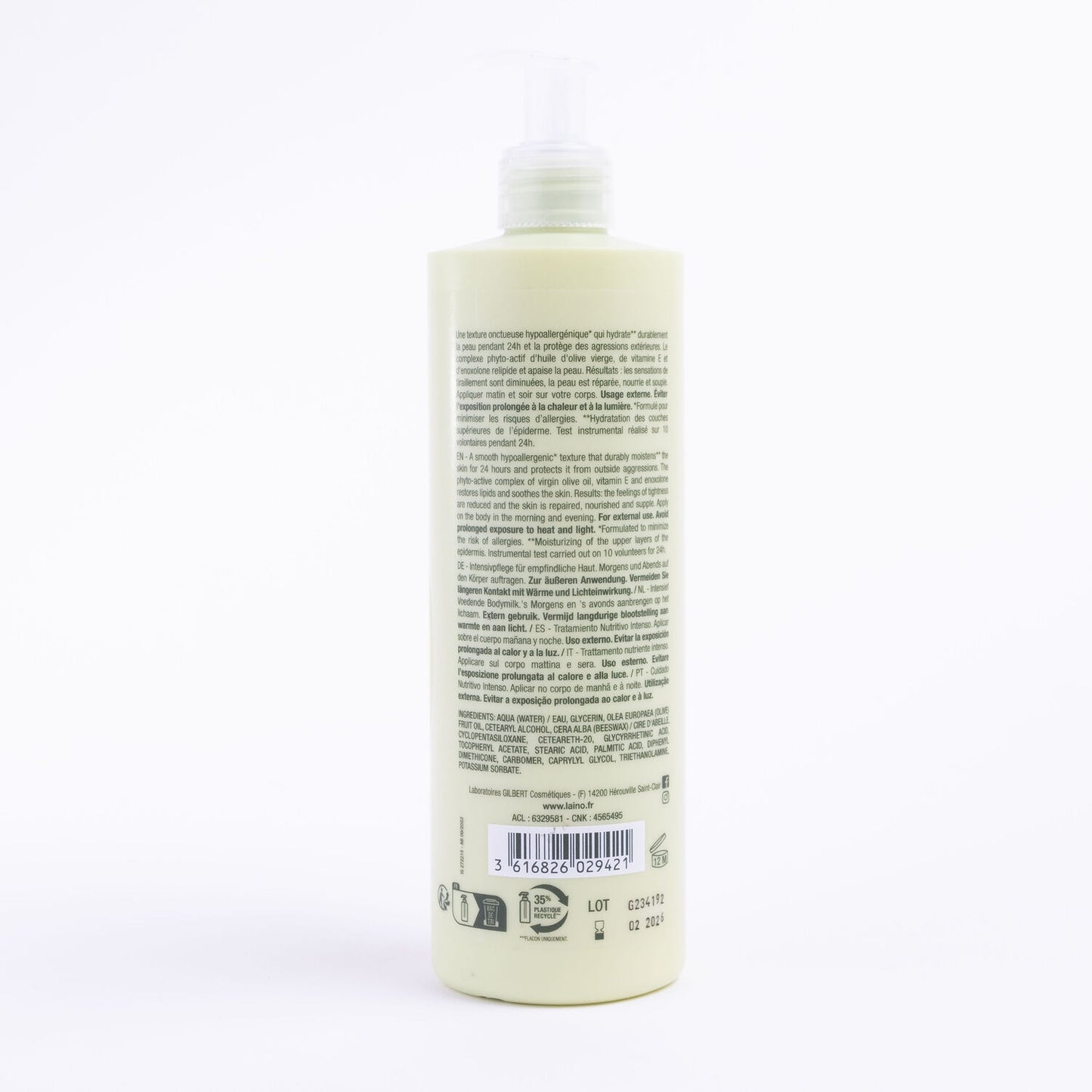 Body Care for Dry and Sensitive Skin Nourishes and Protects Olive Shea and Shea Butter LAINO