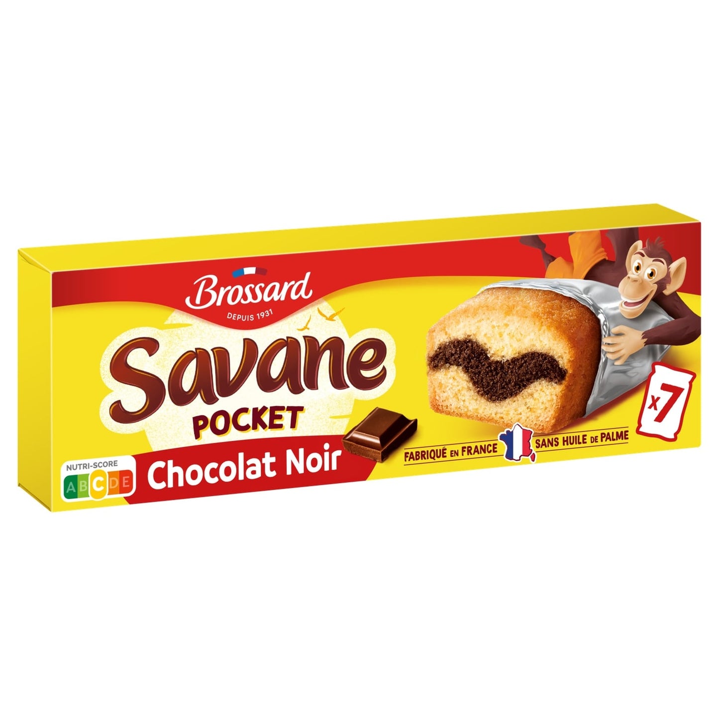 Gâteau Marbré Savane Pocket Chocolat Noir BROSSARD