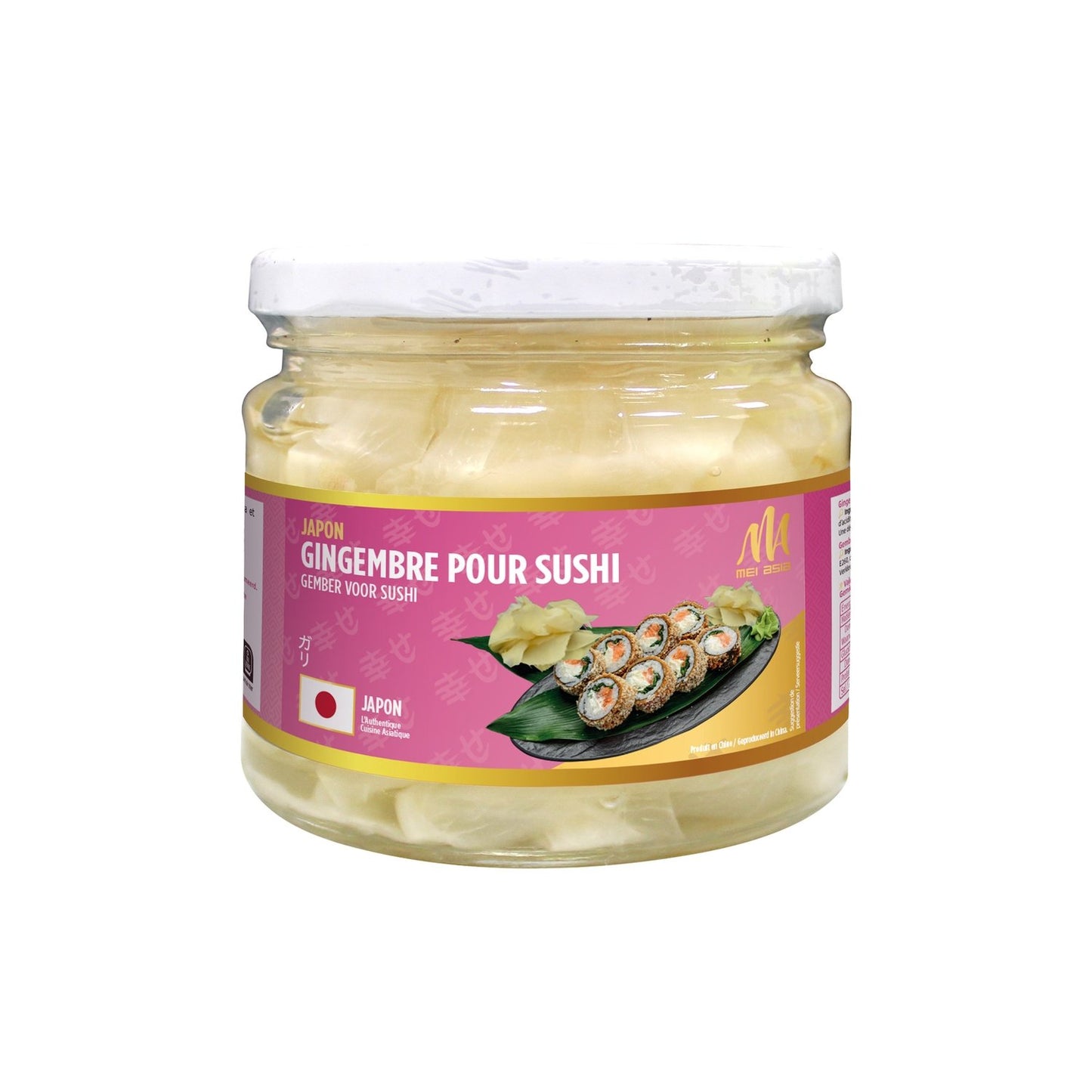 Gingembre pour Sushi MEI ASIA le flacon de 190g