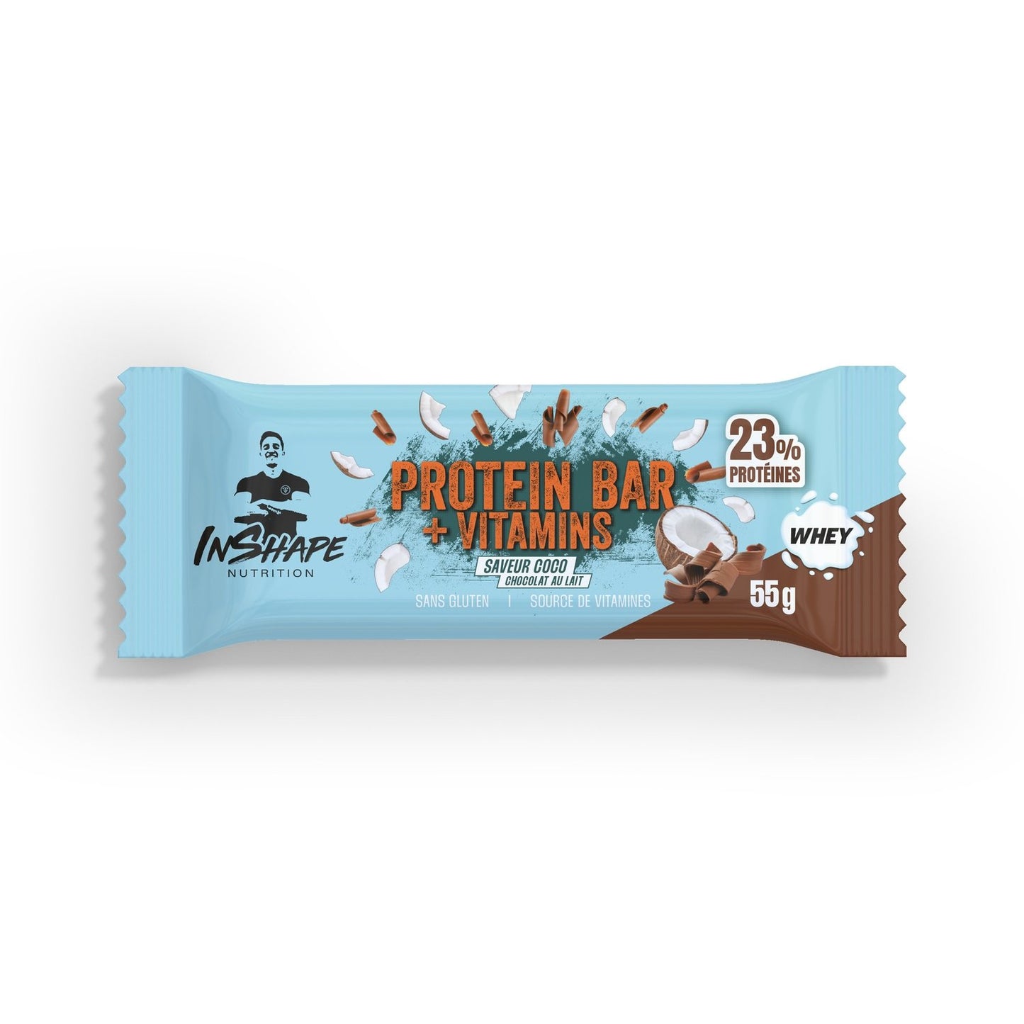 INSHAPE NUTRITION Coconut & Milk Chocolate Protein Bar