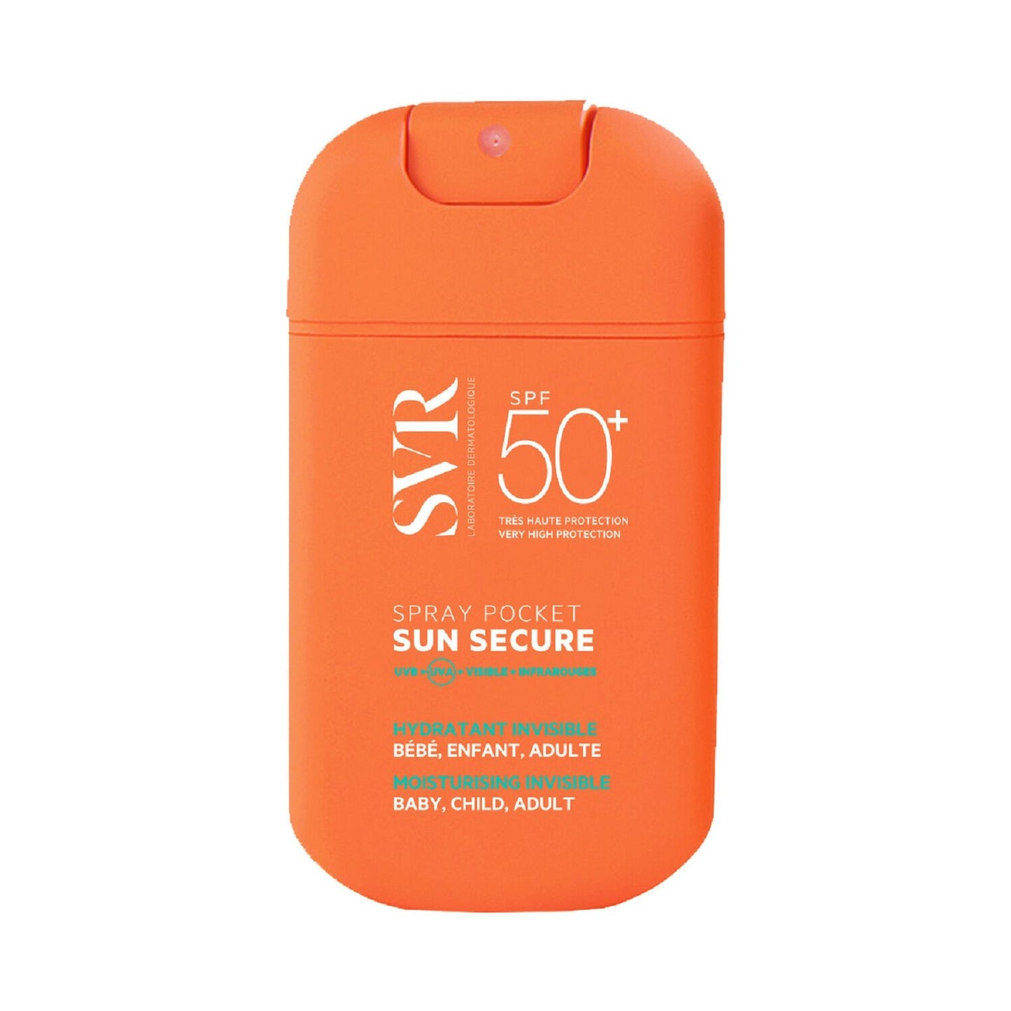 Crème Solaire Spray Pocket Très Haute Protection Spf 50+ Invisible LABORATOIRE SVR le spray de 20mL