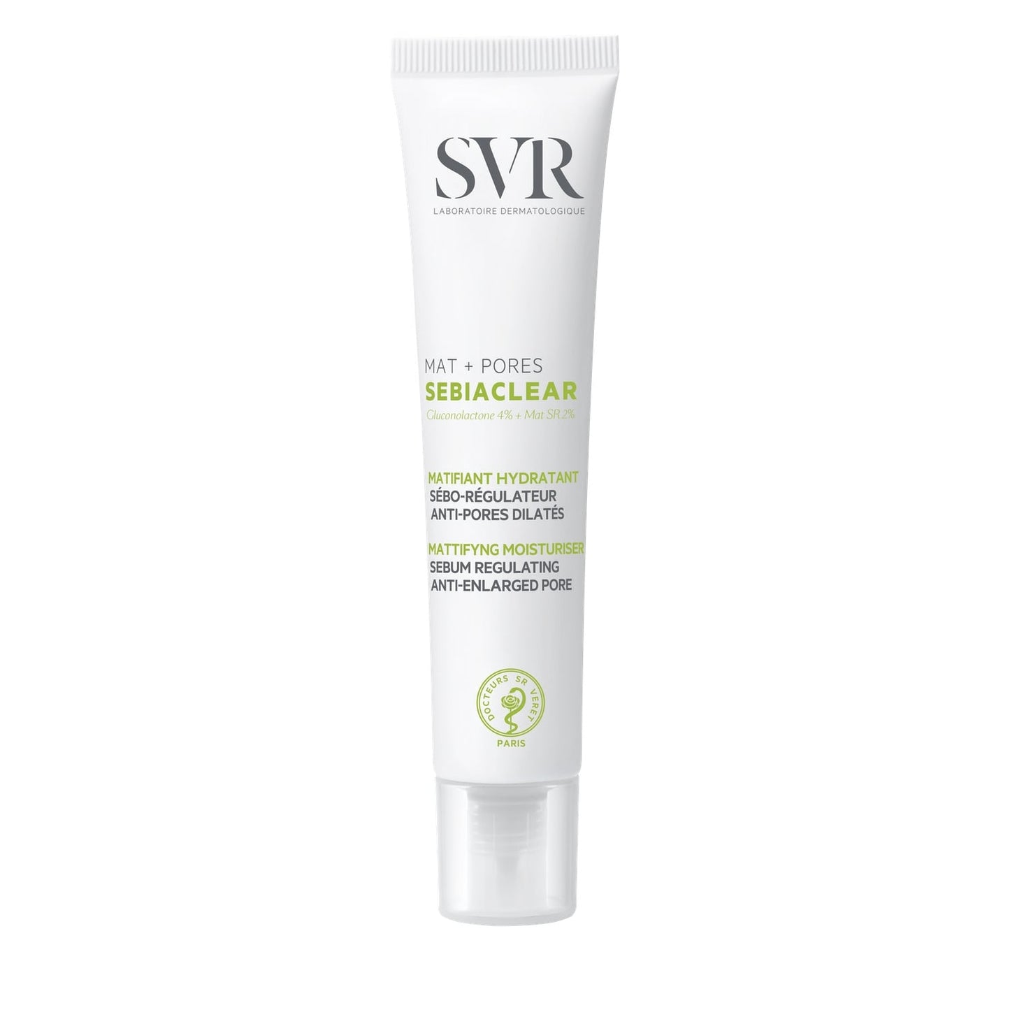 Soin Visage Matifiant Hydratant Sébo-Régulateurs Anti-Pores Dilatés Mat + Pores Sebiaclear LABORATOIRE SVR