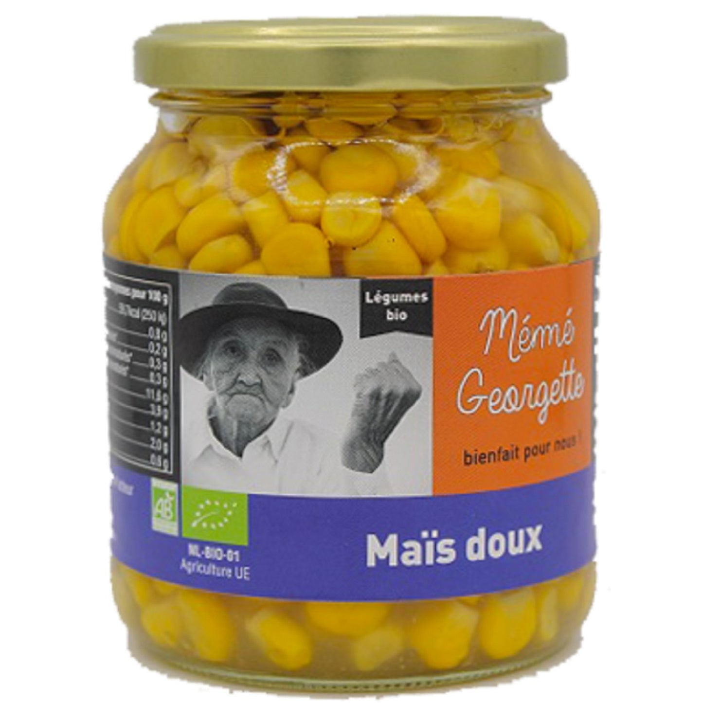 Maïs Doux Bio MEME GEORGETTE le pot de 350g
