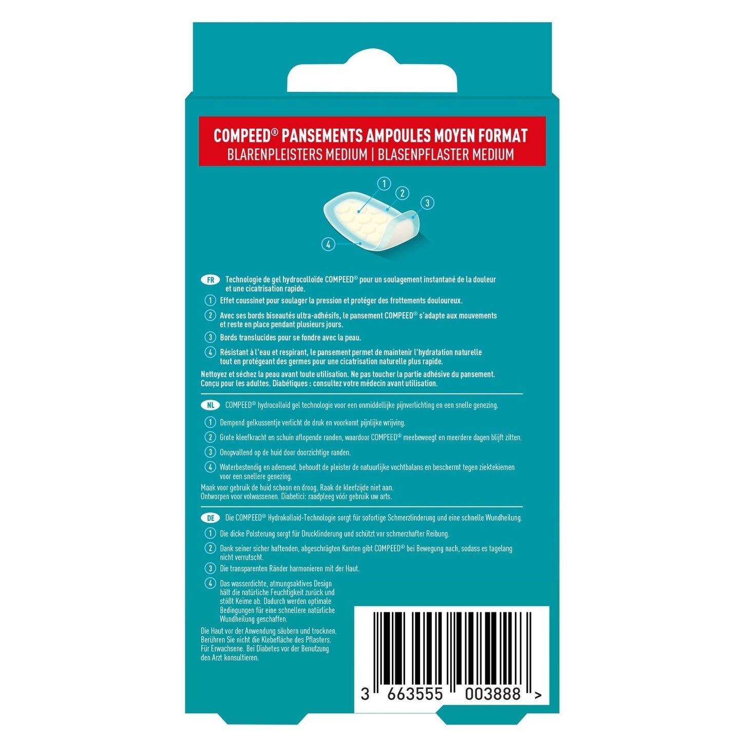 Pansement Ampoule Moyen COMPEED