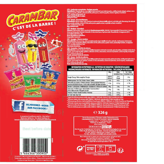 CARAMBAR Bonbons mit verschiedenen Geschmacksrichtungen